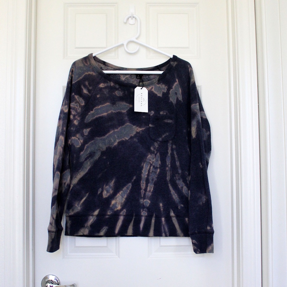 Handmade tie dye J Crew sweatshirt by Hue Revival